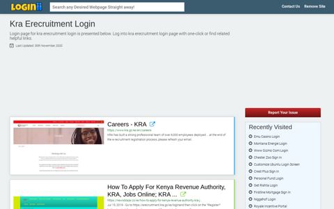 Kra Erecruitment Login - Loginii.com