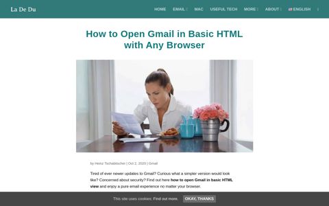 How to Open Gmail in Basic HTML with Any Browser - La De Du