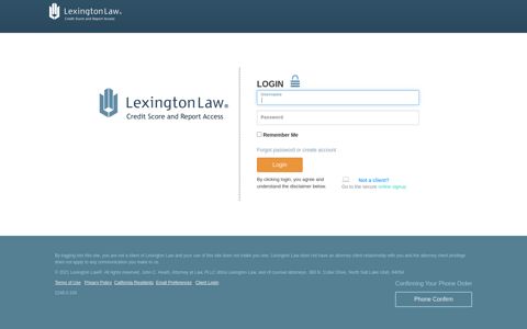 Lexington Law: Credit Score and Report Access