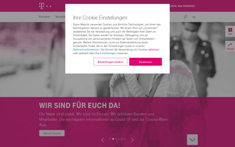 Deutsche Telekom: Corporate Website
