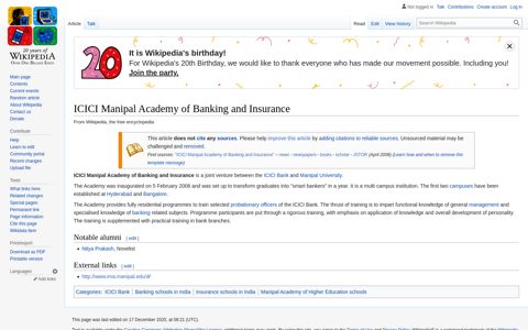 ICICI Manipal Academy of Banking and Insurance - Wikipedia