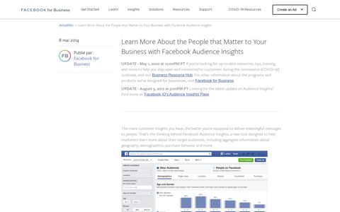 Audience Insights - Facebook for Business