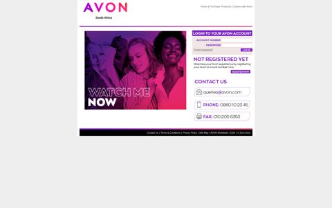 Log in to your Avon Space