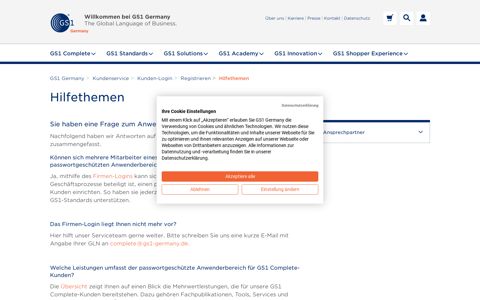 GS1 Anwenderbereich - Fragen und Antworten - GS1 Germany