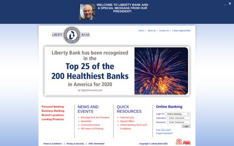 Liberty Bank - Welcome!
