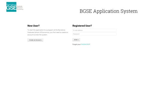 BGSE Application System - Barcelona Graduate School of ...