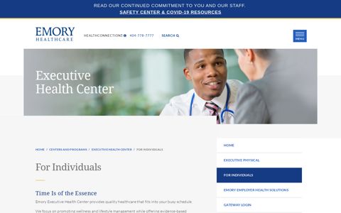 Executive Health Center - Emory Healthcare