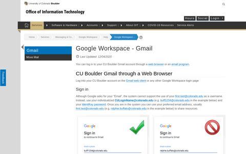 Google Workspace - Gmail | Office of Information Technology