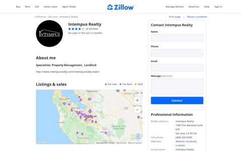 Intempus Realty - Real Estate Agent in San Jose, CA ... - Zillow