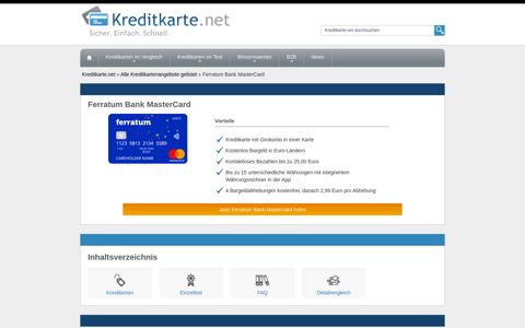 Ferratum Bank MasterCard - Kreditkarte.net