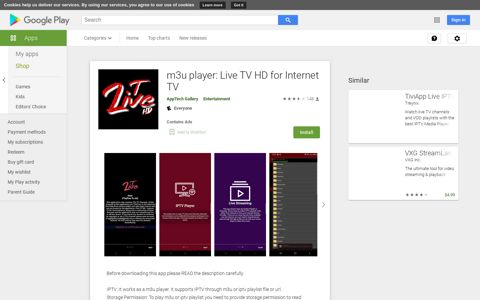 m3u player: Live TV HD for Internet TV - Apps on Google Play