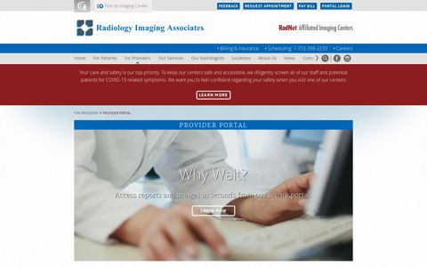 Provider Portal | Radiology Imaging Associates - RadNet