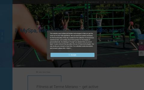 Fitness at Terme Merano – train hard