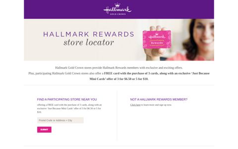 Find Participating Hallmark Rewards Stores