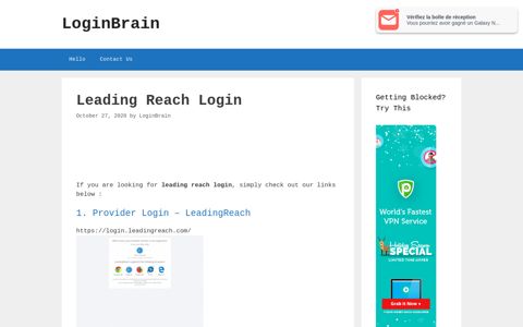 Leading Reach - Provider Login - Leadingreach - LoginBrain
