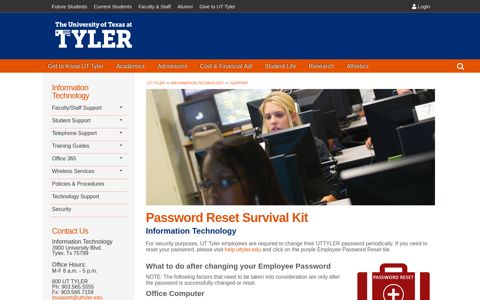 Password Reset Survival Kit | Information Technology