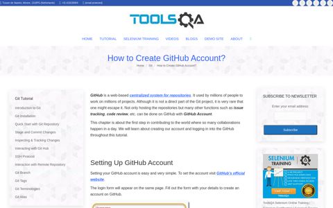 How to create free GitHub Account or Join GitHub? - ToolsQA