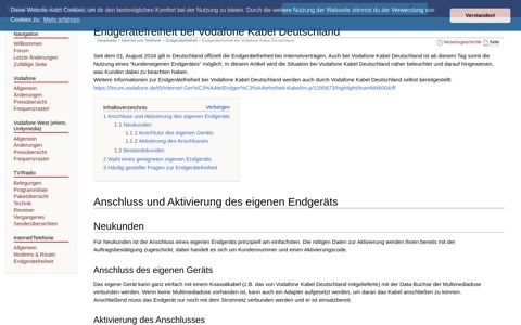 Endgerätefreiheit bei Vodafone Kabel Deutschland ...
