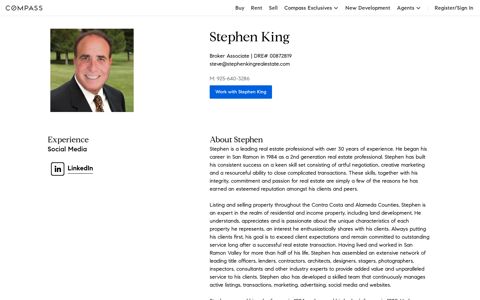 Stephen King, Real Estate Agent in San Francisco Bay Area ...