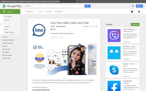 imo free video calls and chat - Apps on Google Play