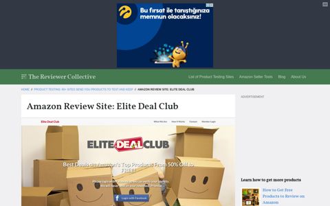 Amazon Review Site: Elite Deal Club - The Reviewer Collective