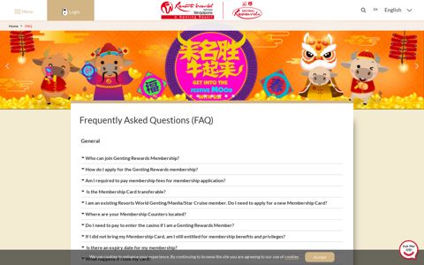 FAQ | Genting Rewards | Singapore