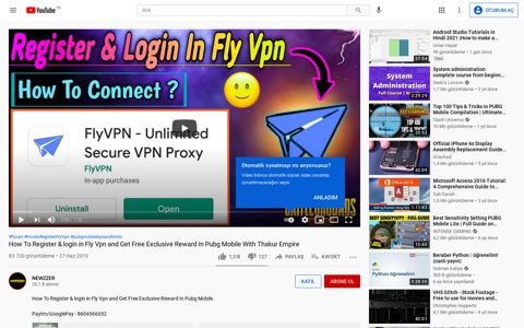How To Register & login in Fly Vpn and Get Free ... - YouTube