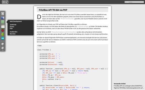 Fritz!Box API TR-064 via PHP - Apfel Z