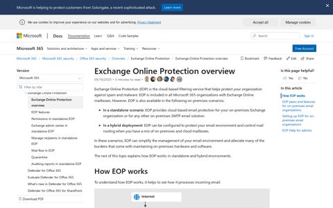 Exchange Online Protection (EOP) overview - Office 365 ...
