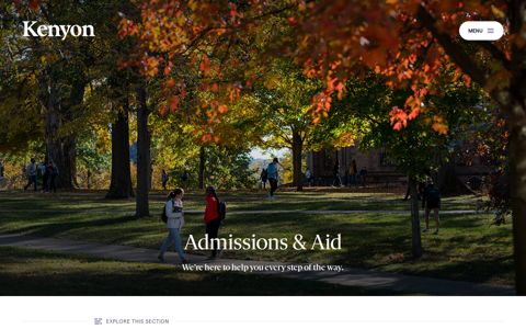 Admissions & Aid | Kenyon College