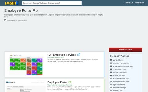 Employee Portal Fjp - Loginii.com