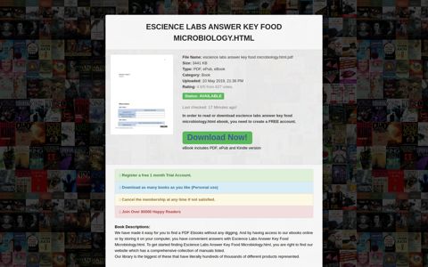Escience labs answer key food microbiology - tourismthailand.org