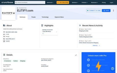 ELITIFY.com - Crunchbase Company Profile & Funding