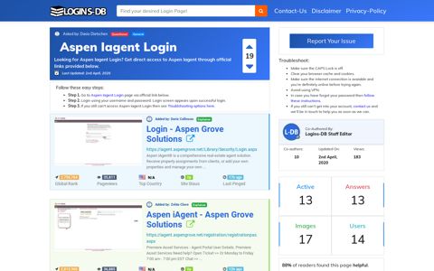 Aspen Iagent Login - Logins-DB