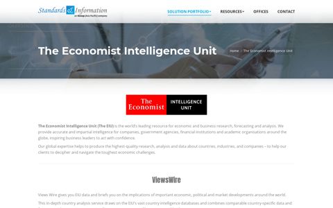 The Economist Intelligence Unit – Standards and Information