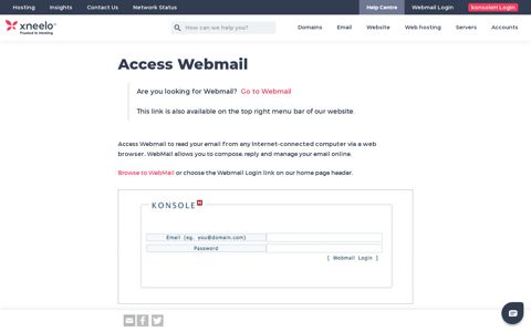 Access Webmail - xneelo Help Centre