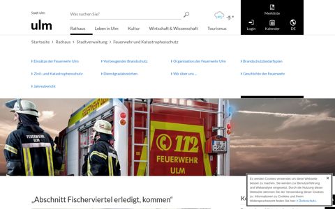 Feuerwehr und Katastrophenschutz - Stadt Ulm