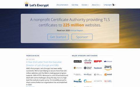 Let's Encrypt - Free SSL/TLS Certificates