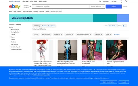 Monster High Dolls - eBay