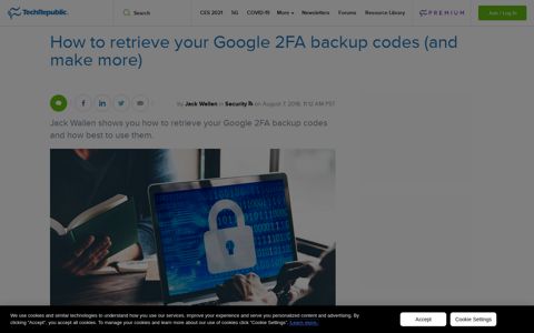 How to retrieve your Google 2FA backup codes (and make ...