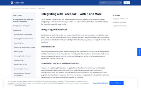 Integrating with Facebook, Twitter, and More – Liferay Help ...