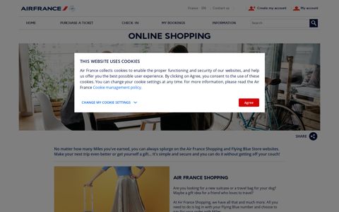 Online Shopping - Air France