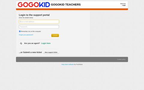 Sign into : GOGOKID TEACHERS - Freshdesk