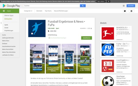Fussball Ergebnisse & News • FuPa – Apps bei Google Play