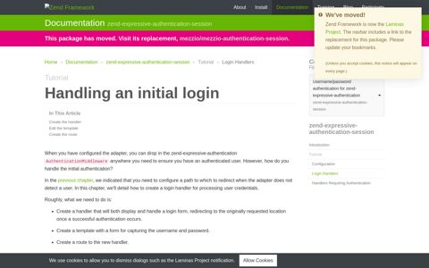 Login Handlers - zend-expressive-authentication-session ...