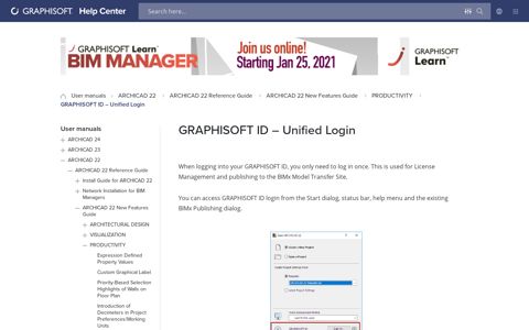 GRAPHISOFT ID – Unified Login | User Guide Page ...
