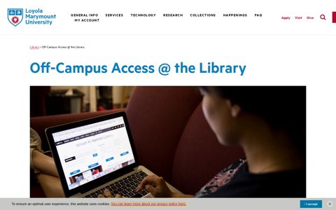 Off-Campus Access @ the Library - Loyola Marymount ...