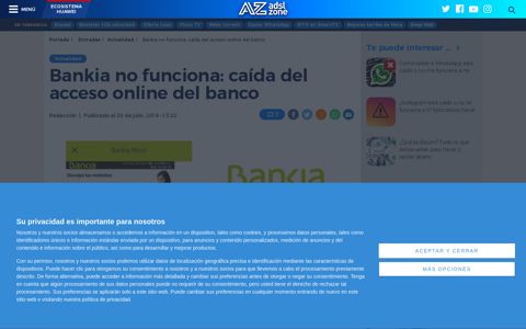 Bankia no funciona: caída del acceso online del banco