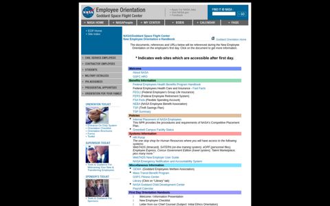 + New Employee Orientation e-Handbook - NASA Employee ...