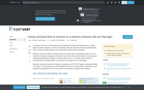 Using command line to connect to a wireless network with an ...